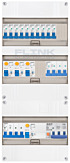 3F groepenkast 36M met 10 groepen+KR+PV16-4P