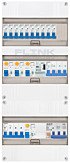3F groepenkast 36M met 10 groepen+KR+PV20-4P+BT