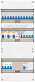 3F groepenkast 36M met 12 groepen+KR+PV20-2P