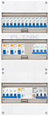 3F groepenkast 36M met 12 groepen+KR+PV20-4P