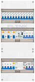 3F groepenkast 36M met 12 groepen+KR+PV20-4P+BT