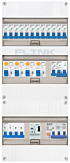 3F groepenkast 36M met 13 groepen+kook+PV16-4P+BT