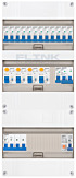 3F groepenkast 36M met 13 groepen+kook+PV16-2P