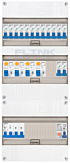 3F groepenkast 36M met 14 groepen+PV16-2P
