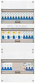 3F groepenkast 36M met 16 groepen+PV16-4P