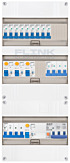 3F groepenkast 36M met 9 groepen+KR+PV16-4P