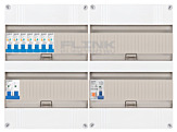 1F groepenkast 48M met 7 aardlekautomaat+PV20-2P