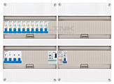 3F groepenkast 48M met 10 aardlekautomaat+PV20-2P+BT