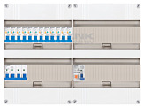 3F groepenkast 48M met 12 aardlekautomaat+PV20-2P