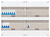 3F groepenkast 48M met 7 aardlekautomaat+PV16-2P