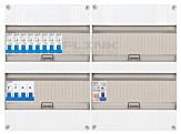 3F groepenkast 48M met 8 aardlekautomaat+PV16-2P