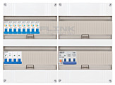 3F groepenkast 48M met 8 aardlekautomaat+PV20-4P