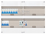 3F groepenkast 48M met 9 aardlekautomaat+PV16-2P+BT