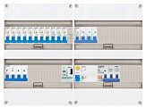 3F groepenkast 48M met 11 aardlekautomaat+KR+PV16-4P+BT