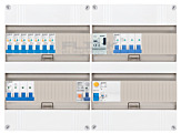 3F groepenkast 48M met 7 aardlekautomaat+KR+PV16-2P+BT