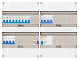 3F groepenkast 48M met 9 aardlekautomaat+KR+PV20-2P