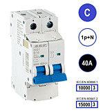 SEP INS1 inst.aut 1p+N - C - 40A - 10/15kA