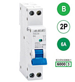 SEP INS36-2B06 inst. 2p B6 6kA (18mm)