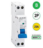 SEP INS36-2B25 inst. 2p B25 6kA (18mm)