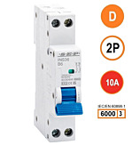SEP INS36-2D10 inst. 2p D10 6kA (18mm)