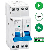 SEP INS36-3NB06 inst. 3p+n B6 6kA (36mm)