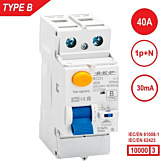 SEP RCD1 Type B al.schak 2p 40A 30mA 10kA