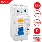 SEP RCD1 Type B[S] al.schak 2p 100A 100mA 10kA