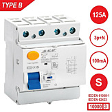 SEP RCD1 Type B[S] aardlekschakelaar 4-polig 125A 100mA 10kA