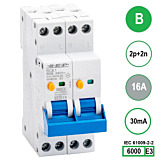 SEP RCE1 Aardlekautom.2p+2n B16 30mA 6kA (18mm)