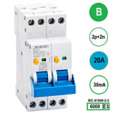 SEP RCE1 Aardlekautom.2p+2n B20 30mA 6kA (18mm)