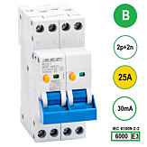 SEP RCE1 Aardlekautom.2p+2n B25 30mA 6kA (18mm)