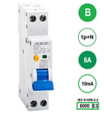 SEP RCE1 Aardlekautom.1p+n B6 10mA 6kA (18mm)