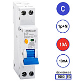 SEP RCE1 Aardlekautom.1p+n C10 10mA 6kA (18mm)