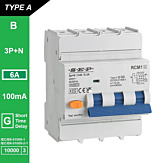 SEP RCM1 Aardlekautom. 3p+n, B06, 100mA, 10kA, Type A[G]