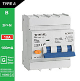 SEP RCM1 Aardlekautom. 3p+n, B10, 100mA, 10kA, Type A[G]