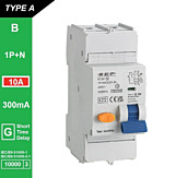 SEP RCM1 Aardlekautom. 1p+n, B10, 300mA, 10kA, Type A[G]