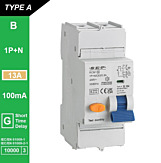 SEP RCM1 Aardlekautom. 1p+n, B13, 100mA, 10kA, Type A[G]