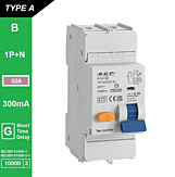 SEP RCM1 Aardlekautom. 1p+n, B32, 300mA, 10kA, Type A[G]