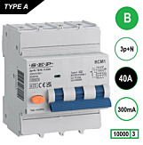 SEP RCM1 Aardlekautom. 3p+n, B40, 300mA, 10kA, Type A
