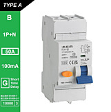 SEP RCM1 Aardlekautom. 1p+n, B50, 100mA, 10kA, Type A[G]