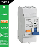 SEP RCM1 Aardlekautom. 1p+n, B63, 300mA, 10kA, Type A[G]