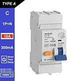 SEP RCM1 Aardlekautom. 1p+n, C10, 300mA, 10kA, Type A[G]