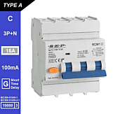 SEP RCM1 Aardlekautom. 3p+n, C16, 100mA, 10kA, Type A[G]