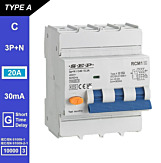SEP RCM1 Aardlekautom. 3p+n, C20, 30mA, 10kA, Type A[G]