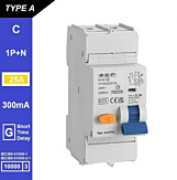 SEP RCM1 Aardlekautom. 1p+n, C25, 300mA, 10kA, Type A[G]