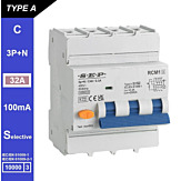 SEP RCM1 Aardlekautom. 3p+n, C32, 100mA, 10kA, Type A[S]