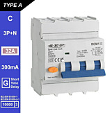 SEP RCM1 Aardlekautom. 3p+n, C32, 300mA, 10kA, Type A[G]