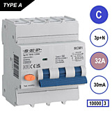 SEP RCM1 Aardlekautom. 3p+n, C32, 30mA, 10kA, Type A
