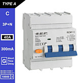 SEP RCM1 Aardlekautom. 3p+n, C40, 300mA, 10kA, Type A[G]