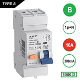 SEP RCM1 Aardlekautom. 1p+n, B10, 300mA, 10kA, Type A